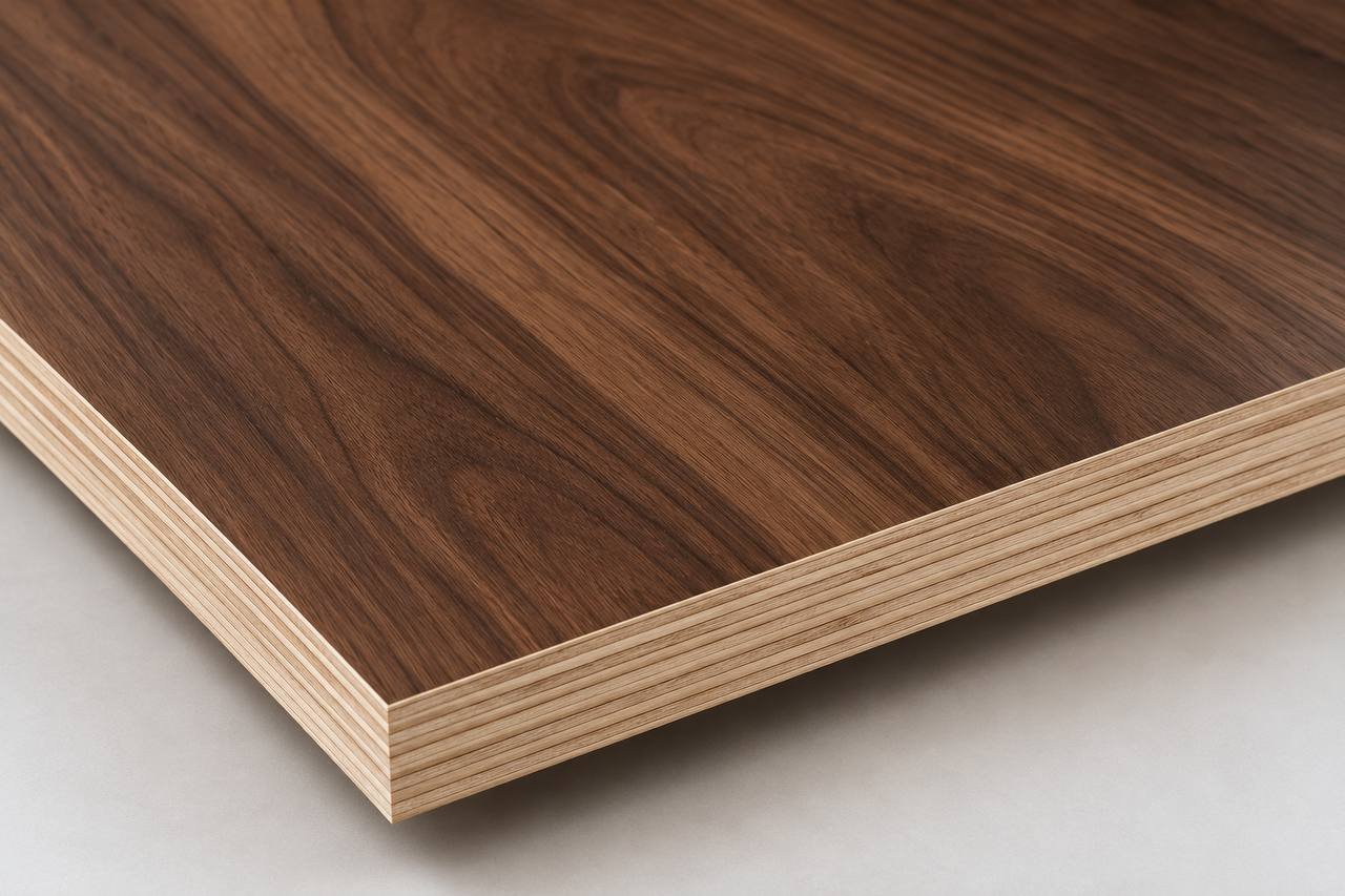 Walnut veneer plywood